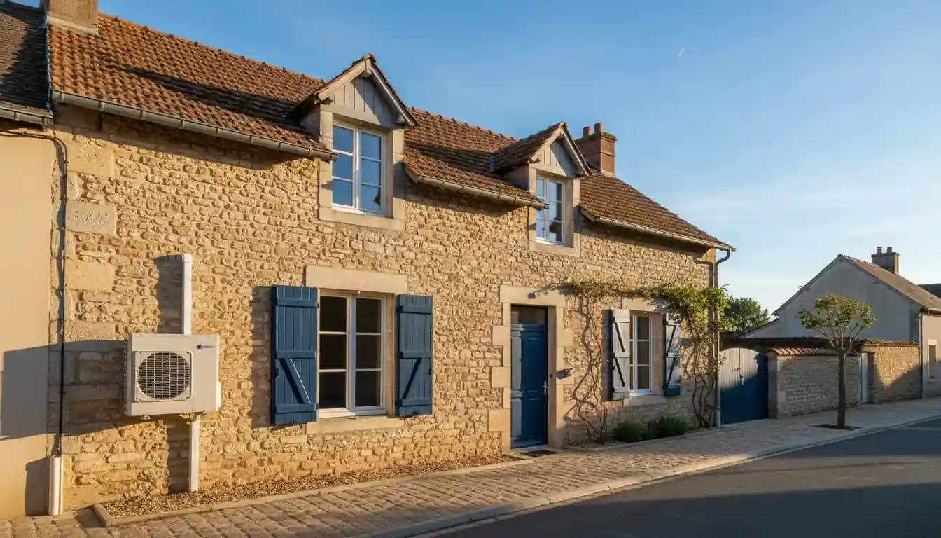 Installation de Pompe à Chaleur à La Ferme du Château